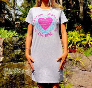 Women's "Love you!" healing prayer Organic cotton dress/nightie